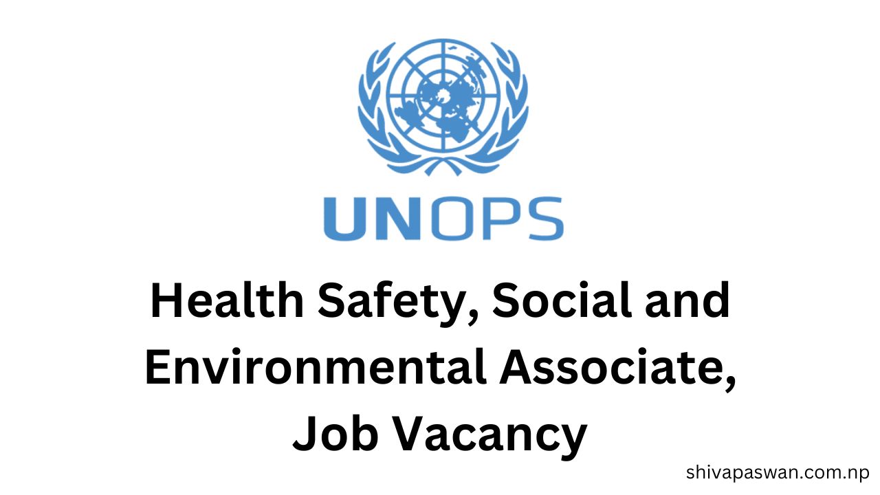 Health Safety Social and Environmental Associate Job Vacancy 1