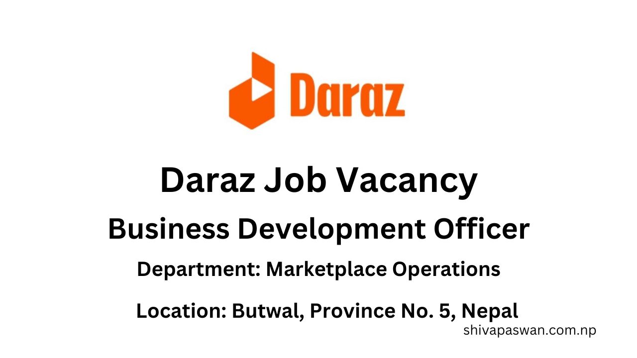 Daraz Job Vacancy 1
