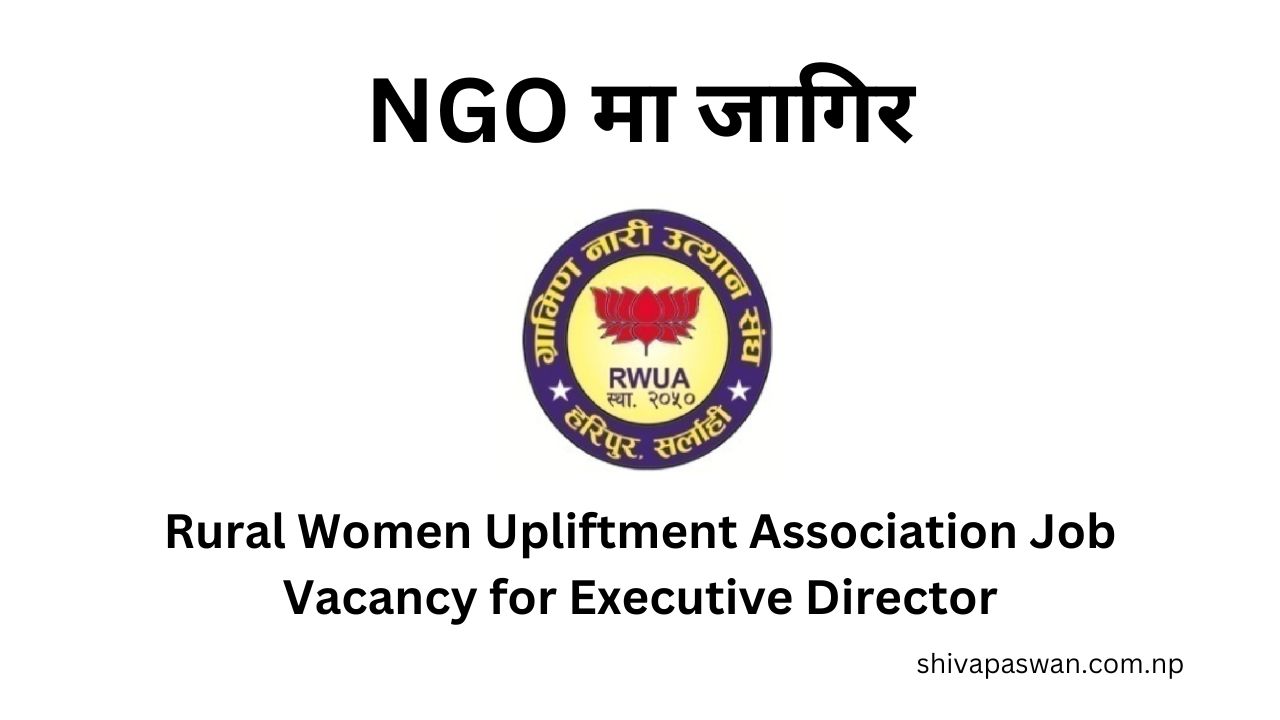 Rural Women Upliftment Association Job Vacancy for Executive Director 1