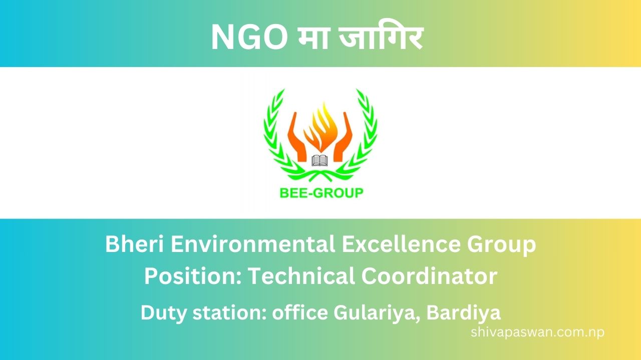BEE GROUP Vacancy for Technical Coordinator