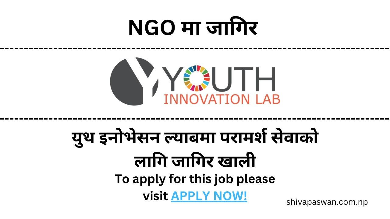 Youth Innovation Lab Vacancy for Consulting Service
