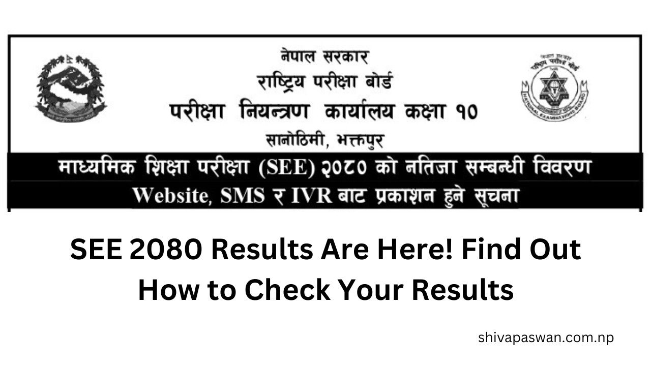 SEE 2080 Results Are Here Find Out How to Check Your Results