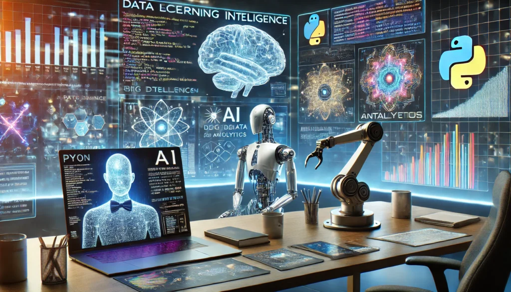 Futuristic Data Science AI Innovation Hub