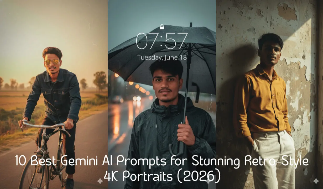 10 Best Gemini AI Prompts for Stunning Retro-Style 4K Portraits (2026) – Gemini Prompts