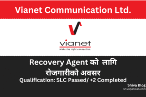 Job opportunity for a recovery agent