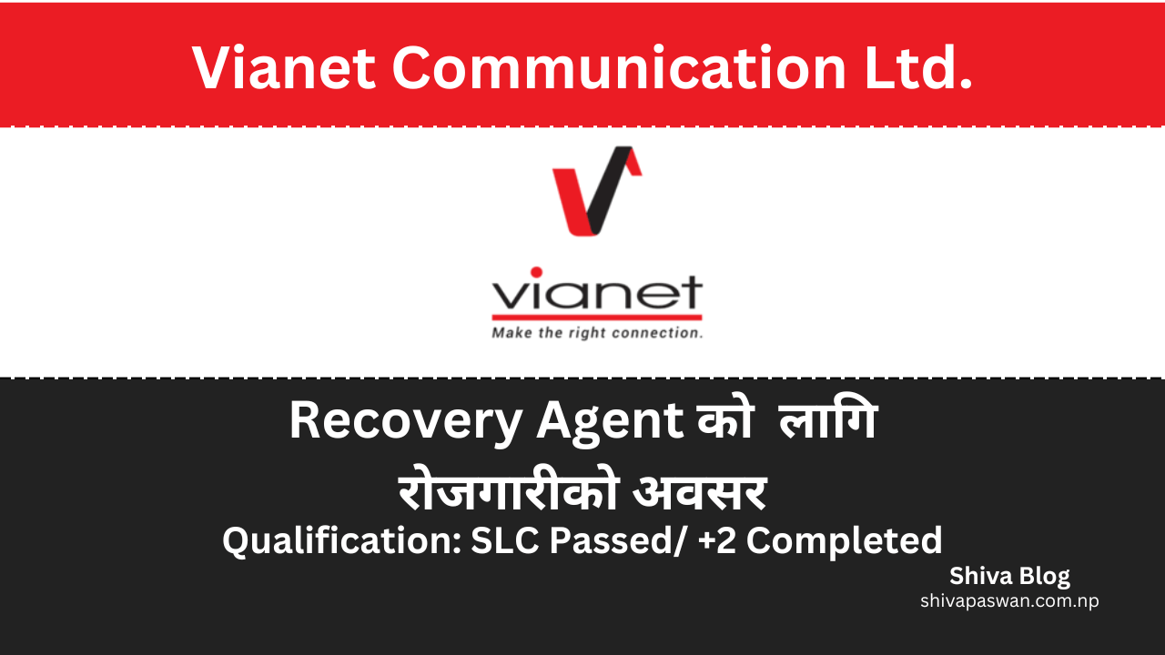 Job opportunity for a recovery agent