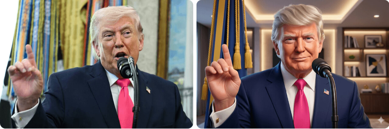 Turn Your Photo Into Pixar Character in Seconds donald trump