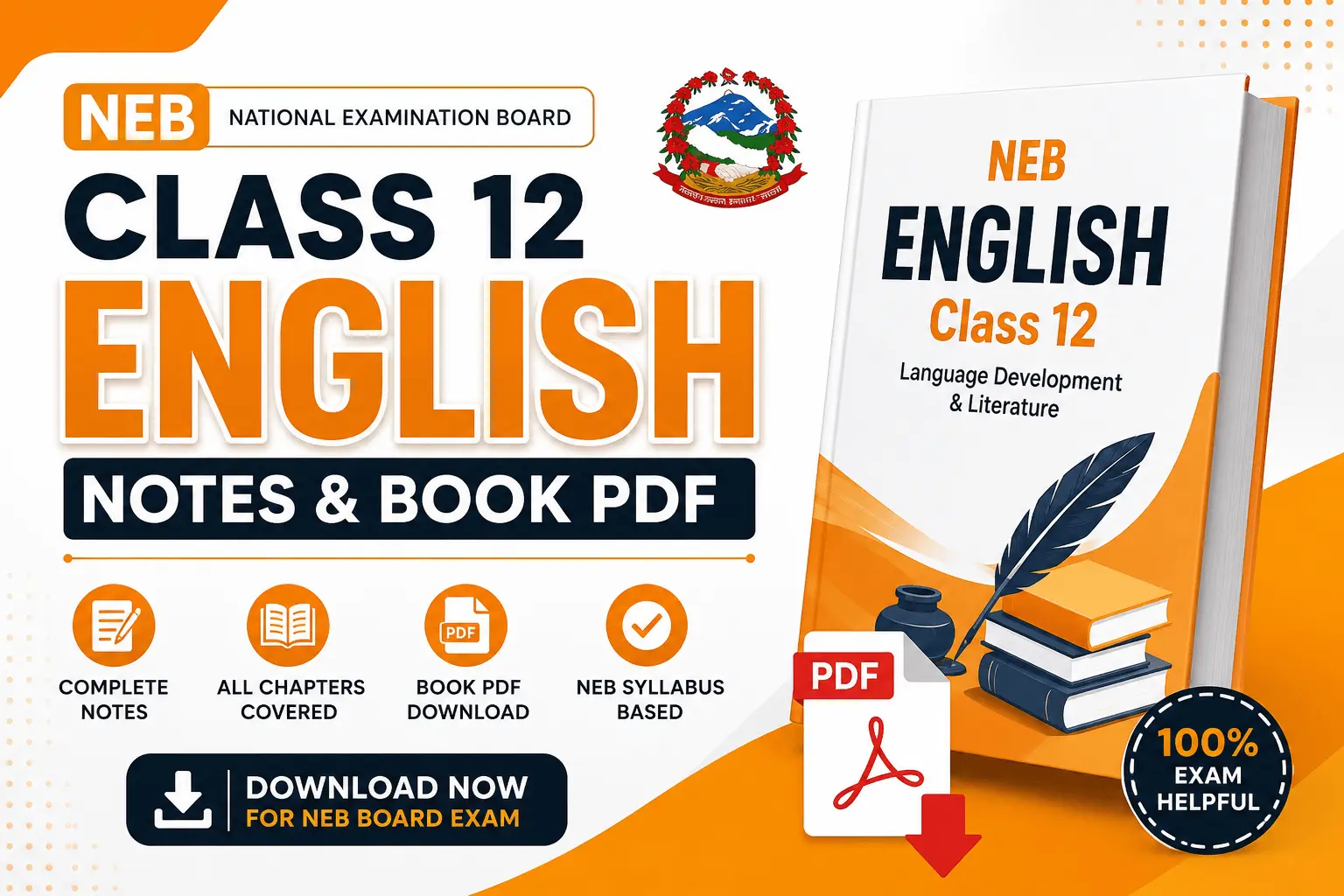 NEB Class 12 English Notes and Book PDF